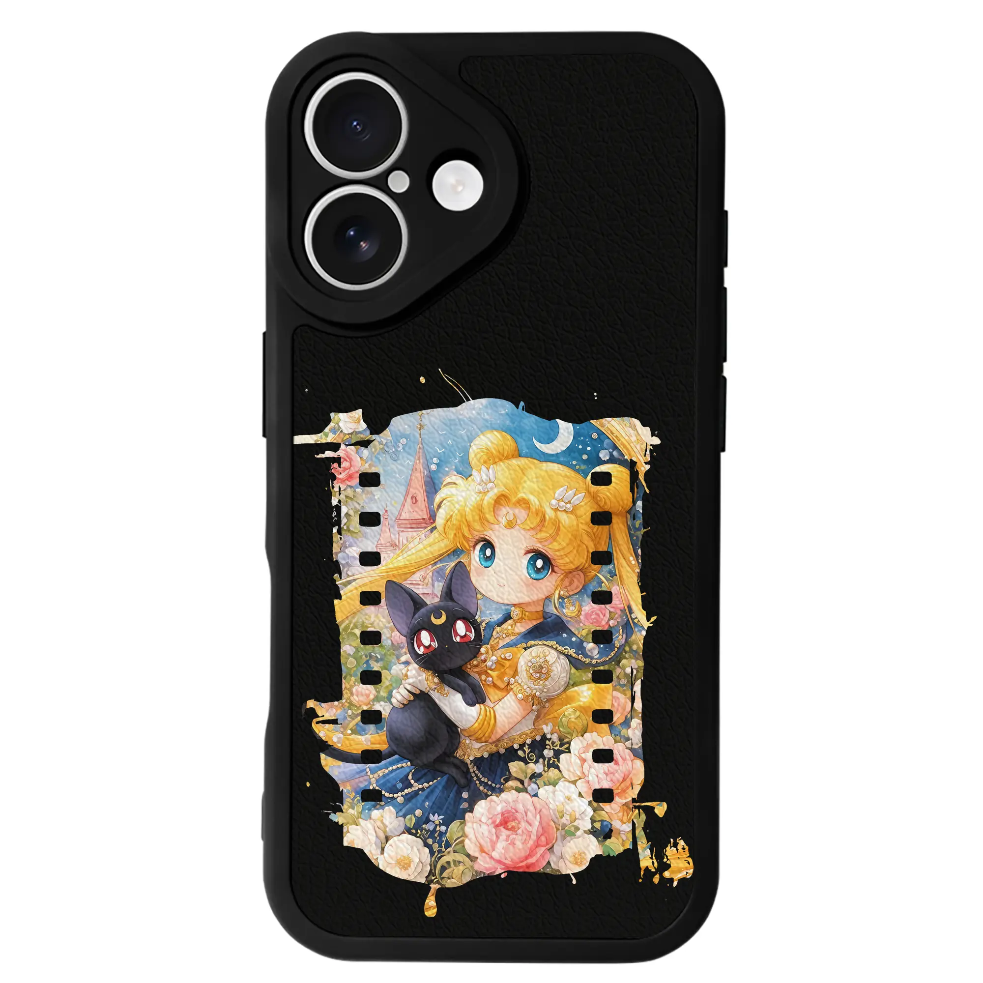 美少女戦士セーラームーン グッズ 月野 うさぎ - IPhone 16シリーズ対応 ・ シリコンスマホケース ・ レザー調 ・ 高精度フィット ・ 耐衝撃 ・ ワイヤレス充電対応 ・ 精密カット